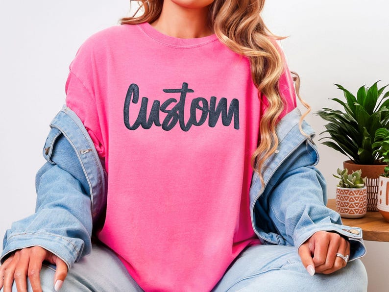 Custom Girls Trip Shirt | Personalized Puff Print Comfort Colors Tee | Sleeve Print | Custom Matching Bachelorette Shirt For Friends