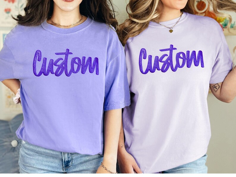Custom Girls Trip Shirt | Personalized Puff Print Comfort Colors Tee | Sleeve Print | Custom Matching Bachelorette Shirt For Friends