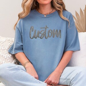 Matching Friend Shirts | Custom Puff Print Comfort Colors Tee | Sleeve Print | Personalized Group Shirts For Best Friends