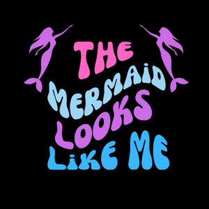 Enchanting Mermaid PNG File - Descarga digital para manualidades y diseños, Mermaid Funny PNG, The Mermaid Looks Like me PNG