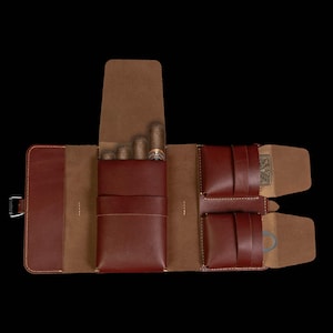 housse de cigares en cuir, porte-cigares, étui à cigares de voyage, porte-couverture en cuir, cigarettes, housse en cuir, cadeau pour amateur de cigares