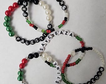 Free Palestine bracelets