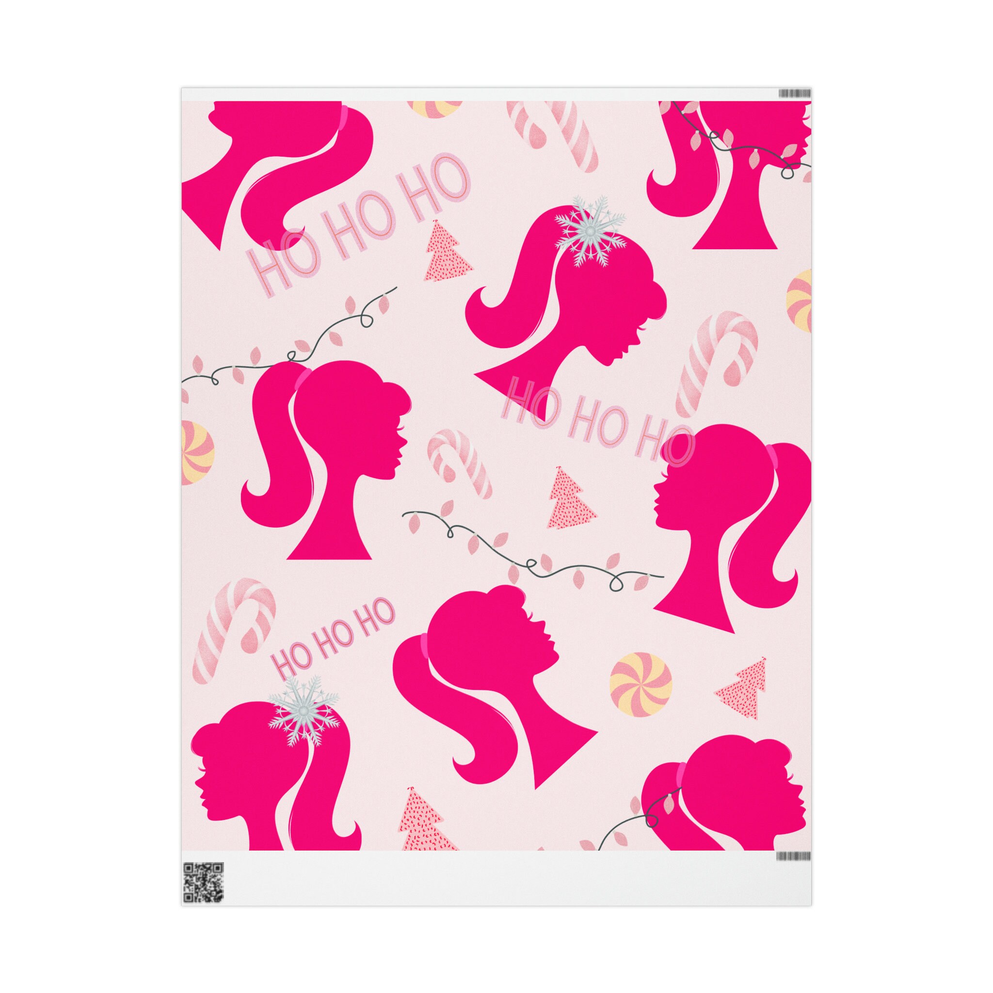 Pink Barbie Gift Wrapping Paper Etsy