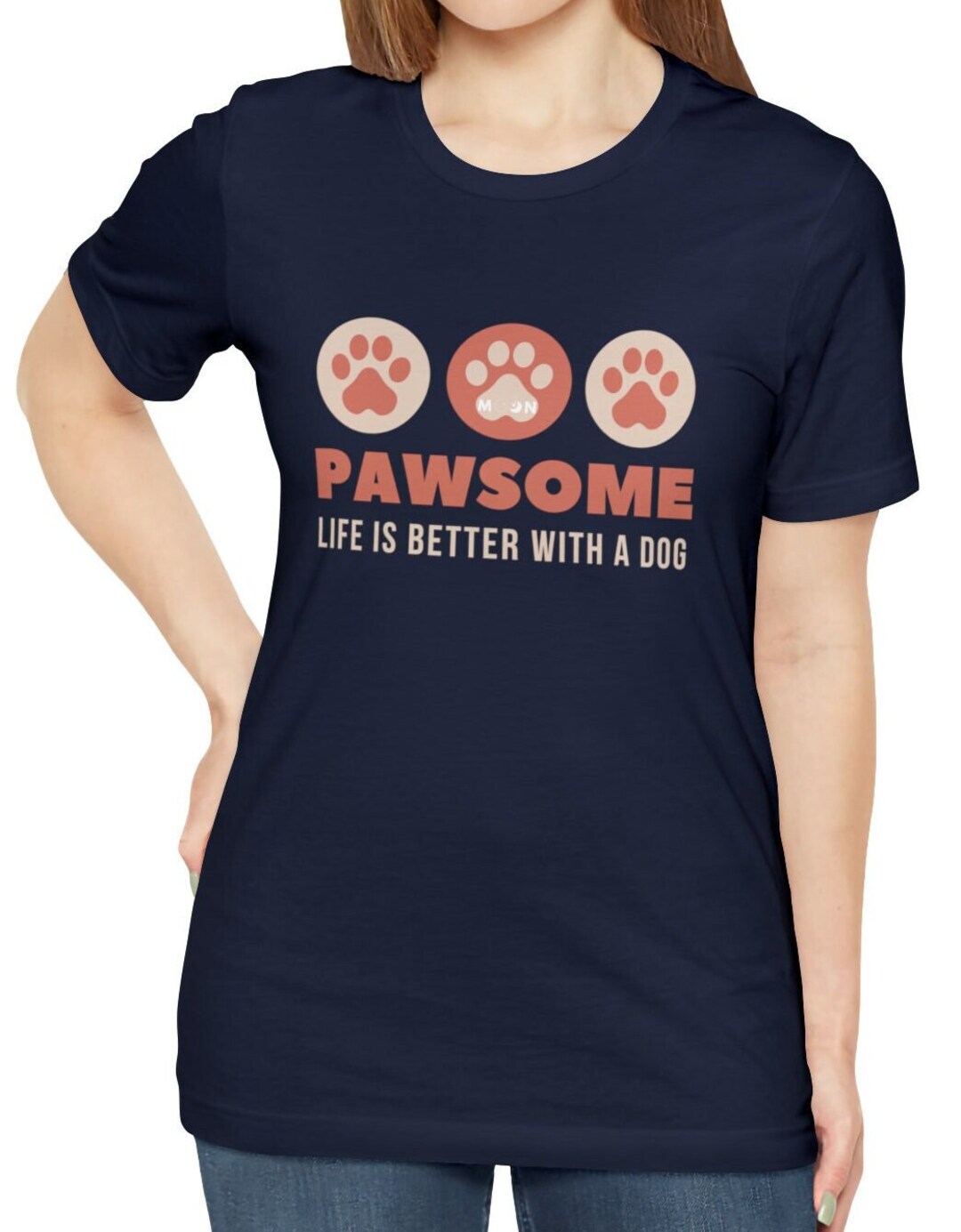 Pawsome Love Unisex T-shirt For Pet Lovers, Animal Rescue