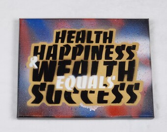 Health Happiness & Wealth Equals Success - Canvas
