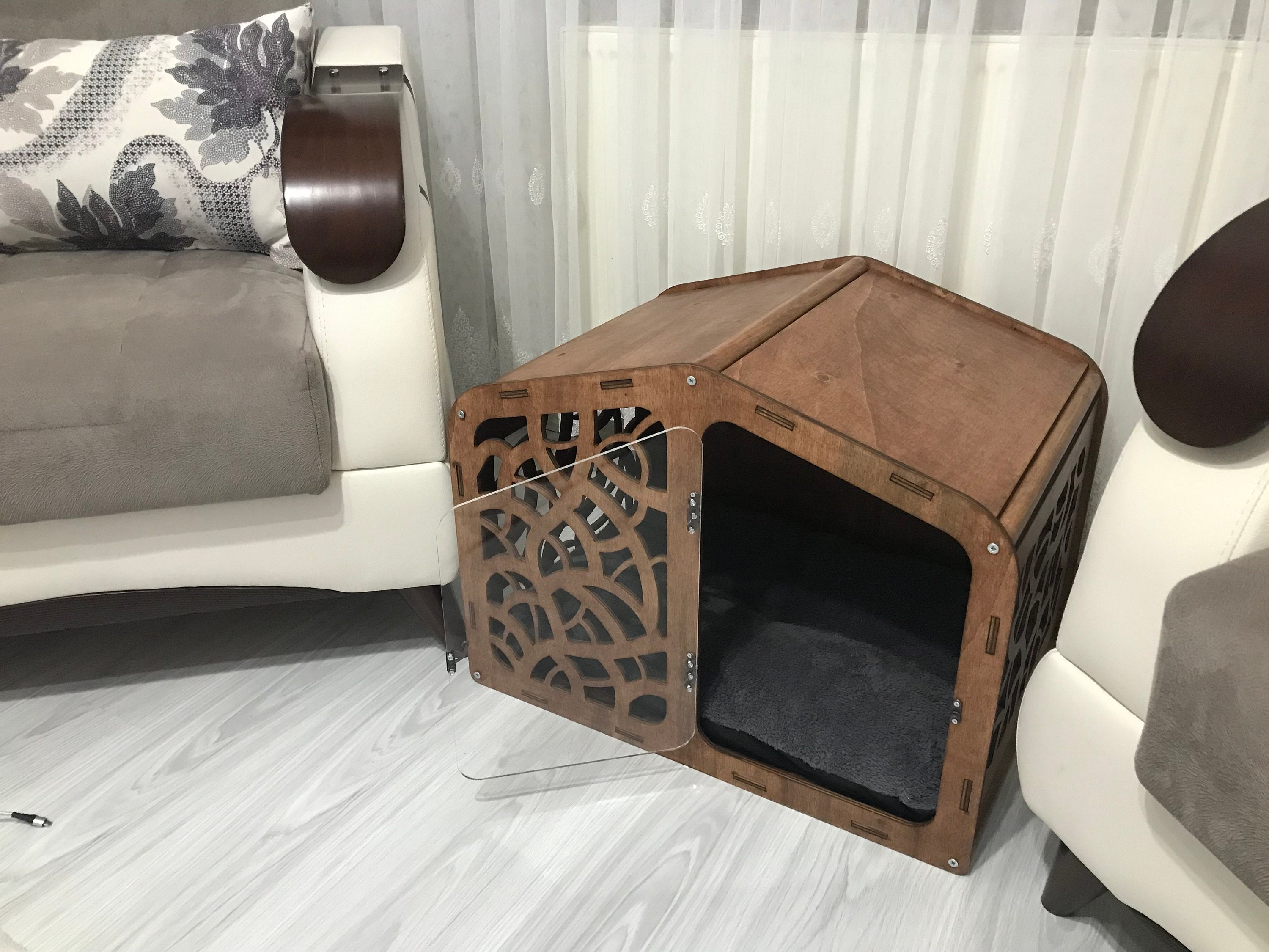 Dog and Cat Furniture, Wood Dog House, Dog Bed, Dog Kennel, Pet House