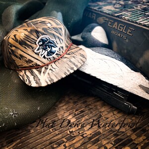 Mossy Oak Shadow Grass Camo Hat – Wood Duck Patch image 2