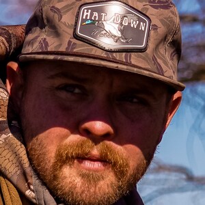 Waterproof Rope Hats - Feather Camo - HDW Greenhead Design - PVC Patch - Duck Hunting Hat