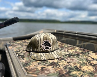 Bottomland Camo Rope Hat – PVC Wood Duck Patch, Mossy Oak