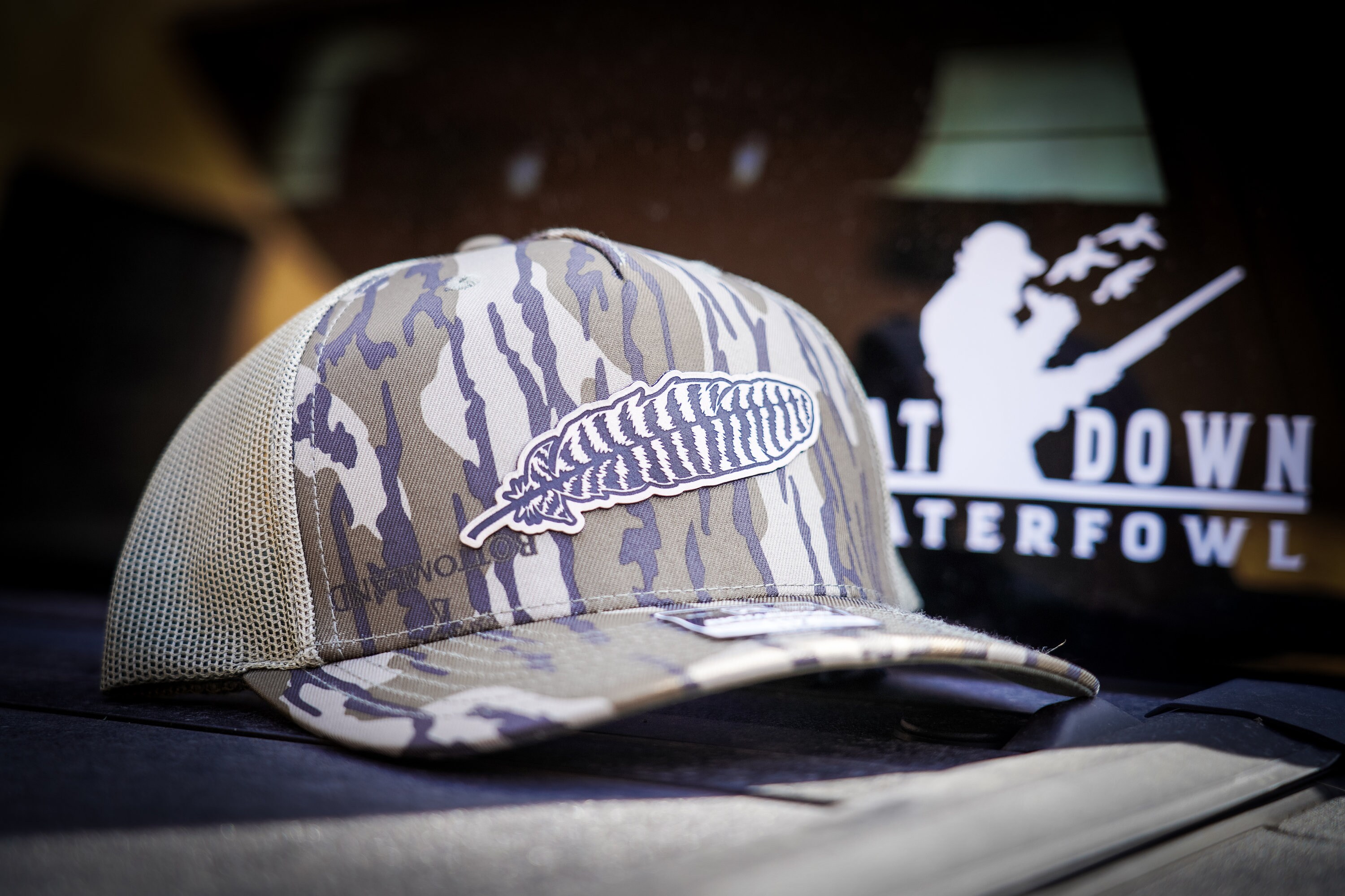 入手困難★タグ付デッドストック【MOSSY OAK】お宝Gander Mountain★Baseball Cap★Camo＋Turkeyデザイン♪ Gander Mountain Mossy Oak Fall Foliage Camo Hat - Vintage