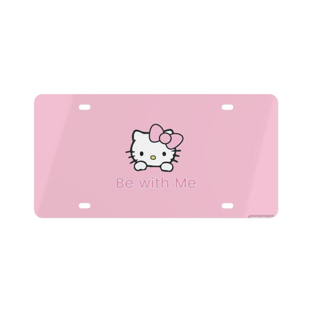 Hello Kitty License Plate Etsy