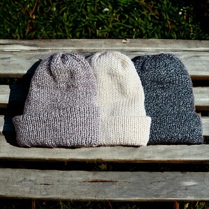 Handmade adult beanie + soft and double layered warm knit hat + handmade knit beanie
