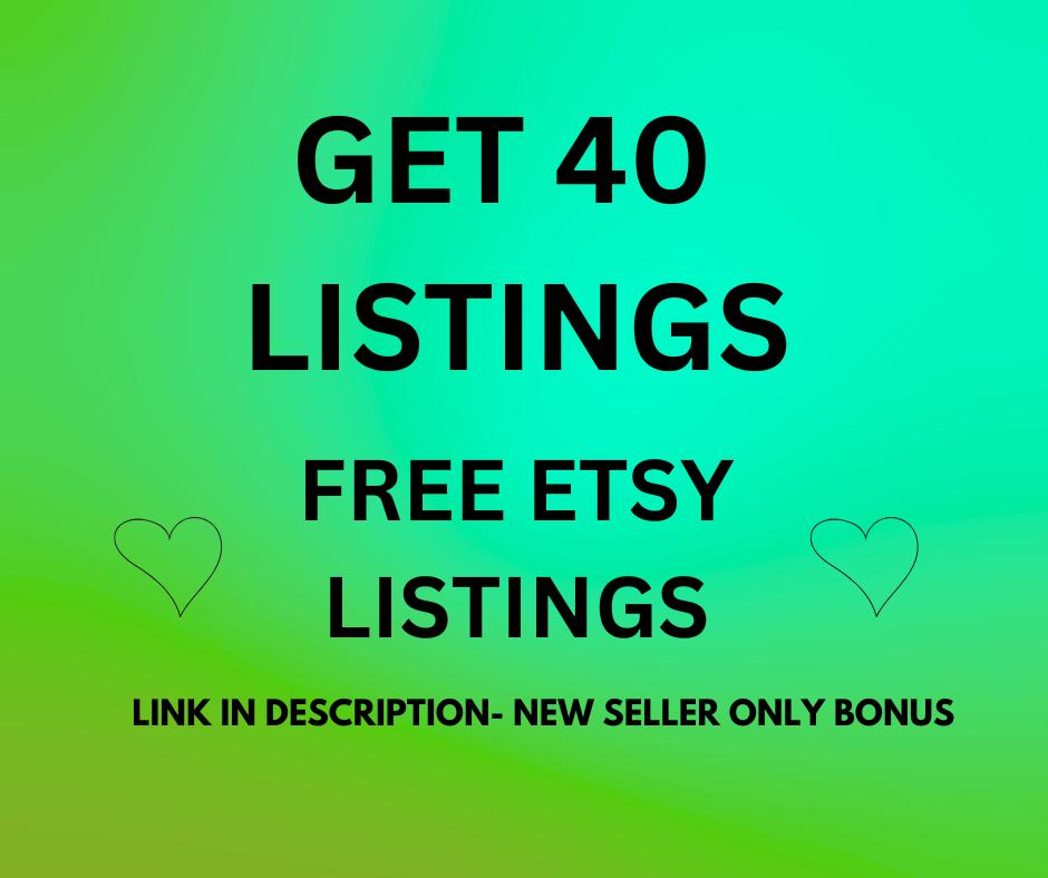 Get 40 free listings - Etsy 日本