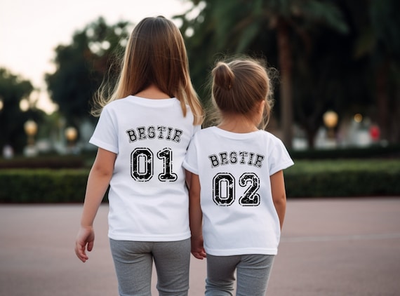Bff 02 T-Shirt For Bestie Sisters Shirt Girls Friendship Tee Bff 02 T-Shirt For Bestie Sisters Shirt Girls Friendship Tee