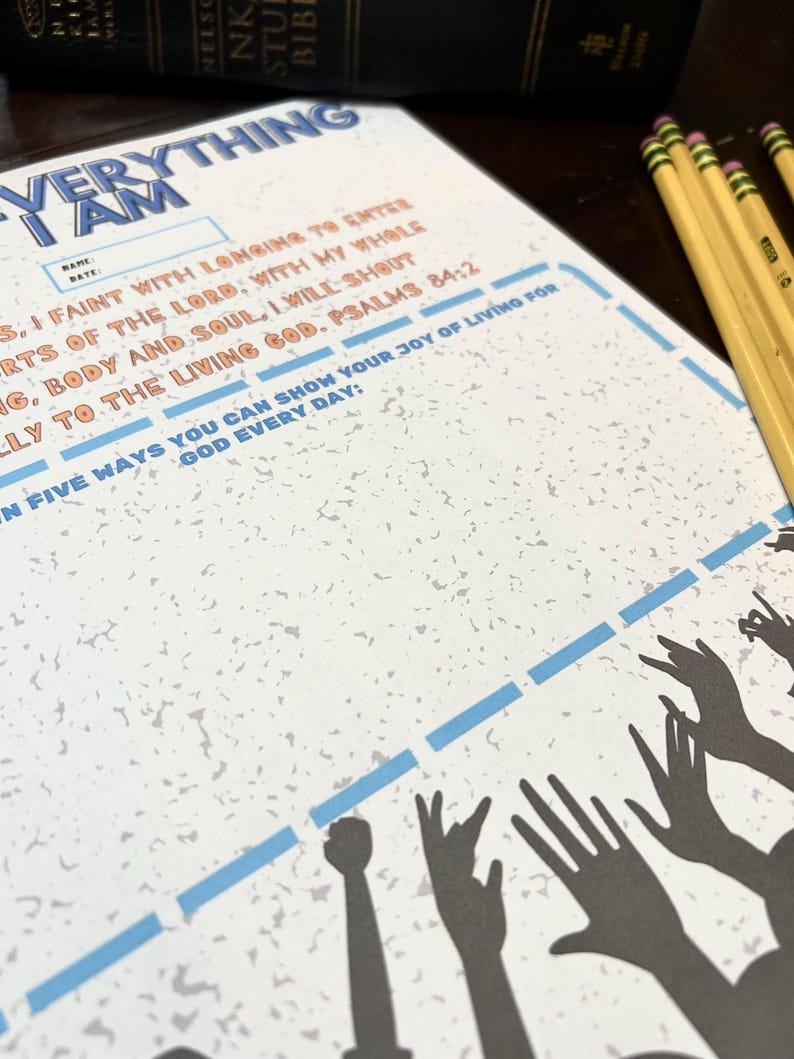 Praise Worksheet.pdf JOYFUL PRAISE Activity Sheet Perfect for Youth and Adults! - Etsy