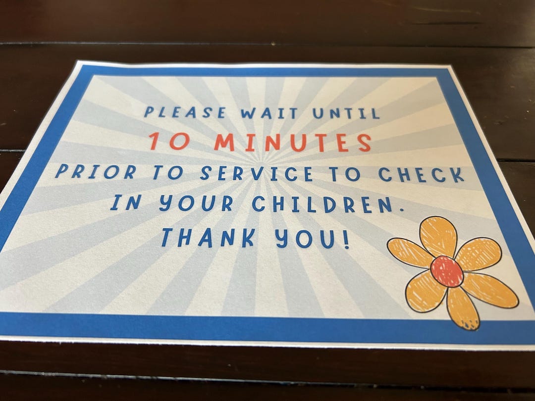 NURSERY SIGN to Help With Child Drop-offs! - Etsy