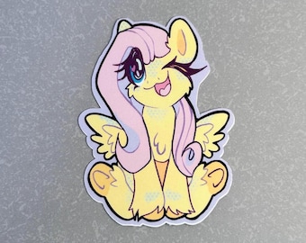 Fluttershy / waterdichte sticker / mlp / my little pony/ vinylsticker