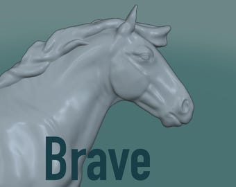 Brave ~ Resin Model Horse Draft