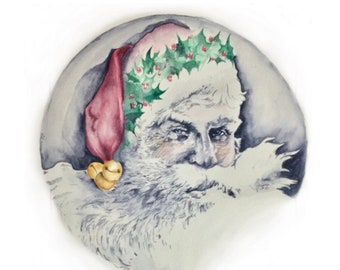Santa watercolor digital
