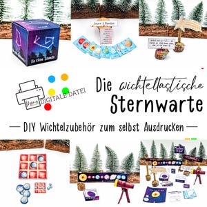 DIY gnome observatory set for Christmas and the gnome door children | magic | Xmas | scandi | decoration | gnome scene | gnome grandma Wanda