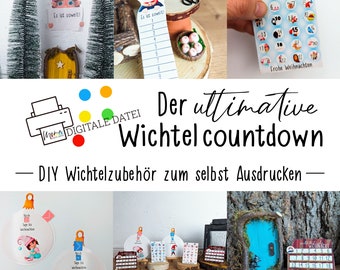 DIY gnome advent calendar countdown for Christmas and the gnome door for children | Xmas | scandi | decoration | gnome move-in | gnome grandma Wanda