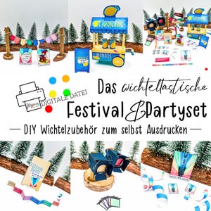 DIY Gnome Festival Party Set for Christmas and the Gnome Door Children | Magic | Xmas | scandi | Decoration | Gnome Scene | Gnome Grandma Wanda