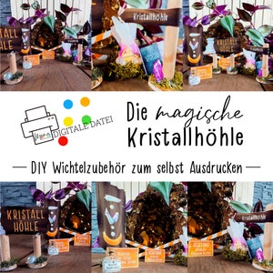 DIY Wichtel Zubehör Kristallhöhle für Weihnachten und die Wichteltür für Kinder | Xmas | scandi | Deko | Wichteleinzug | Wichtel Oma Wanda