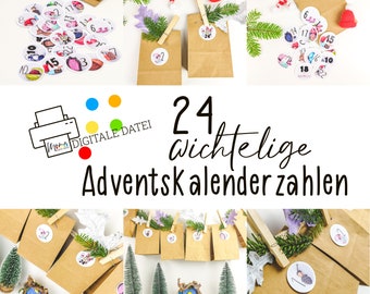 DIY gnome advent calendar numbers 1-24 for Christmas and the gnome door for children Xmas| scandi| Decoration| Secret Santa moving in | Gnome Grandma Wanda