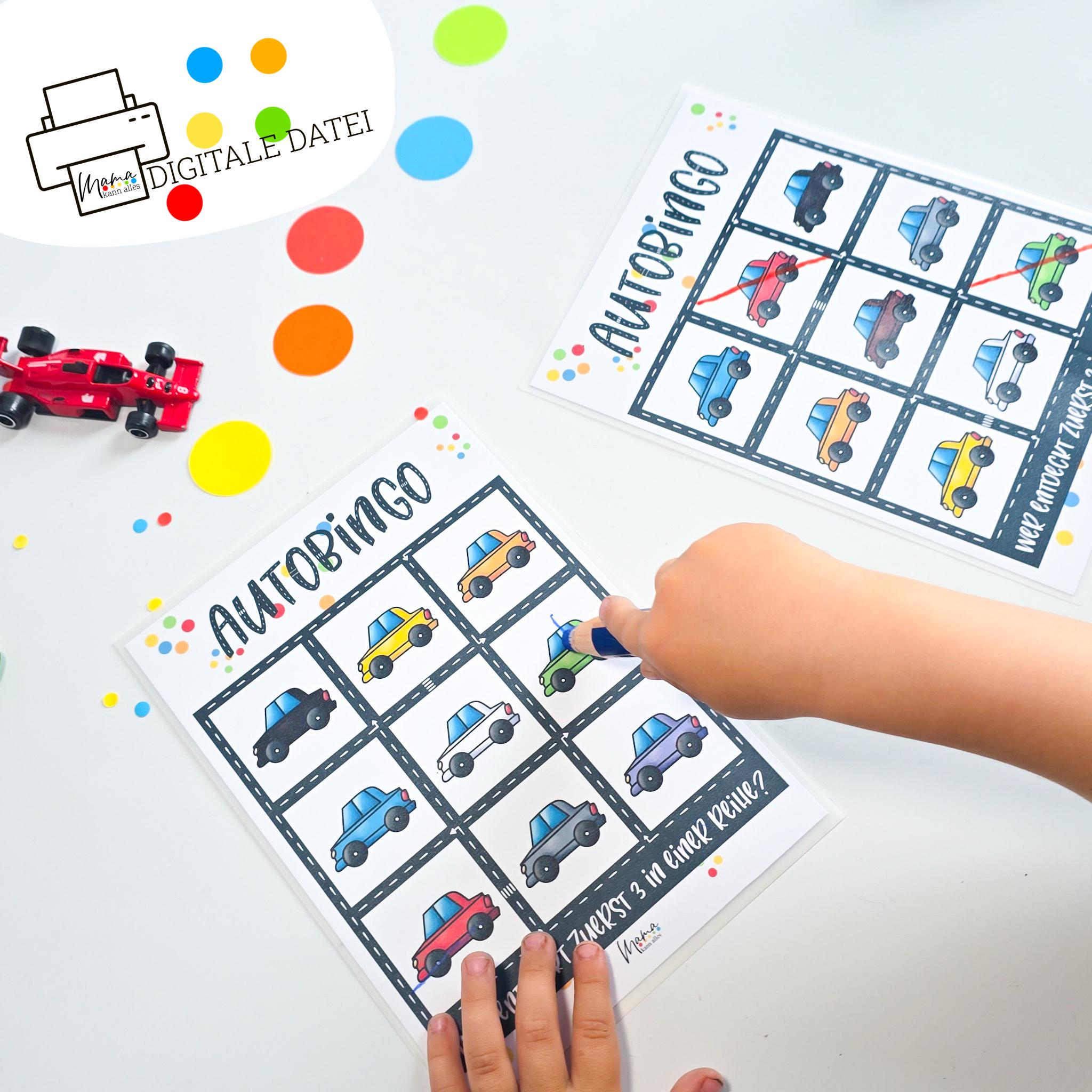Car Bingo for Kids to Print – Game for Long Car Trips – Printable ...