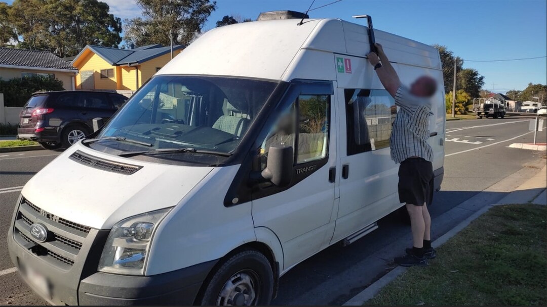 For Ford Transit X4 High Roof Rack Brackets 44cms 17.32 Length Carbon