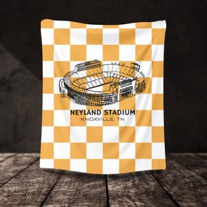 Tennessee Neyland Stadium Velveteen Plush Blanket, Cozy Throw Gift, Football Fan Decor, Home Blanket, Perfect for Game Days