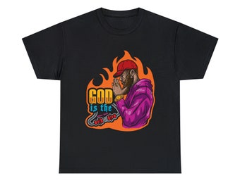 Camiseta gráfica Dios es el enchufe