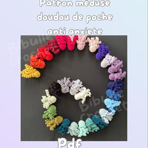 Jellyfish crochet pattern - anti-anxiety cuddly toy pattern - stimtoy pattern - fidget toy pattern - crochet tutorial - anti-stress