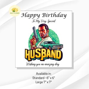 Carte d'anniversaire pour mari, anniversaire de mari, mari joueur, carte d'anniversaire sur le thème du jeu vidéo, cadeau d'anniversaire, pour lui, voitures, cadeau,