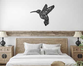 Hummingbird Metal Wall Art, Hummingbird Lovers, Birds, Gardeners Gift, Outdoor Patio Decor