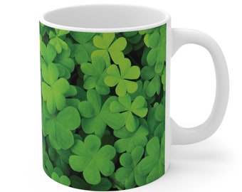 St Patricks Day 4 Leaf Clover Coffee Mug