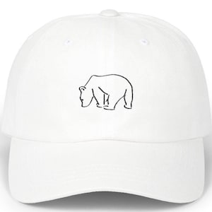Bear Hat, Embroidered Bear Cap, Men Women Wildlife Baseball Hat, Bear Lover Gift