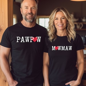 Camisetas de Mawmaw y Pawpaw
