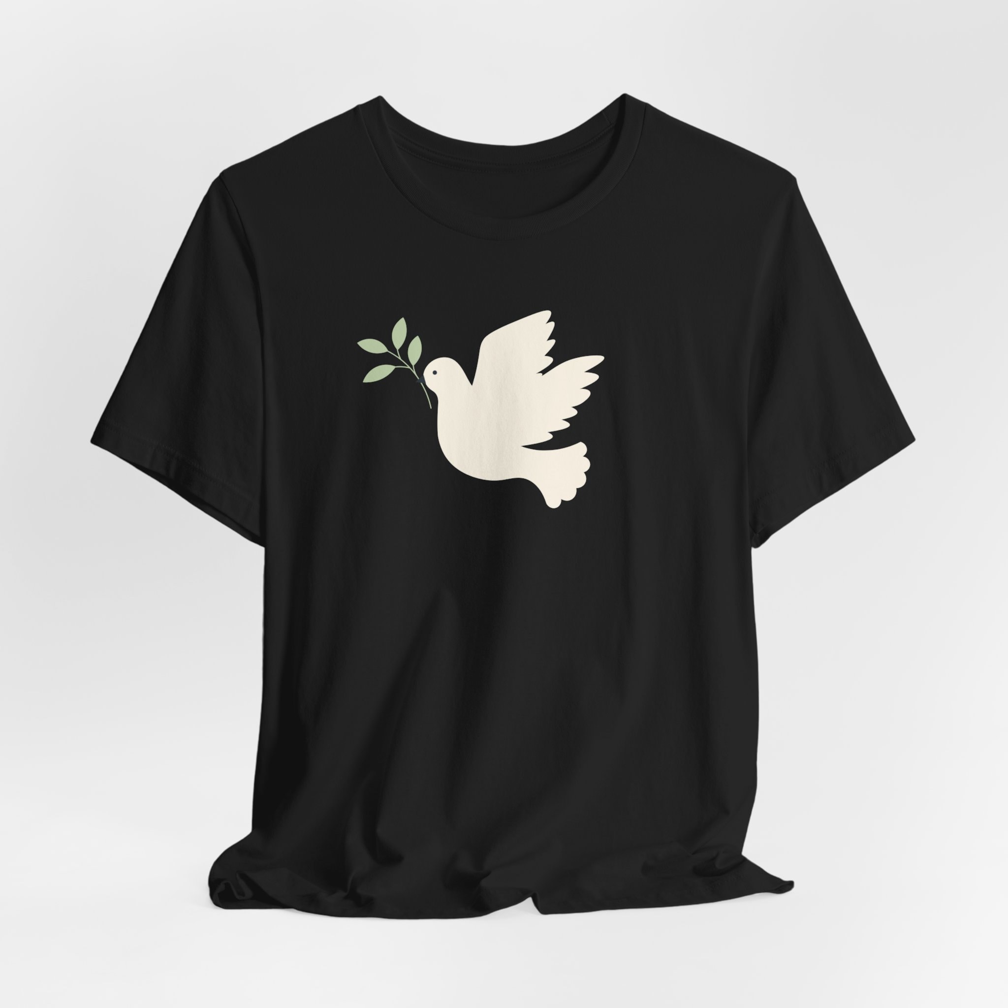 White Dove With Olive Branch T-shirt, Bible Study Group Shirt