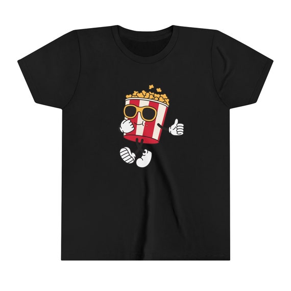 HONEST BOYZ × STUDIOSEVEN POPCORN tee Popcorn Youth T-shirt, Cool Popcorn Kids Shirt, Youth