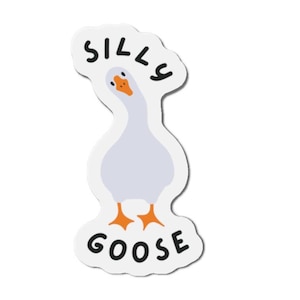 Silly Goose Die-Cut Magnets, Goose Magnet