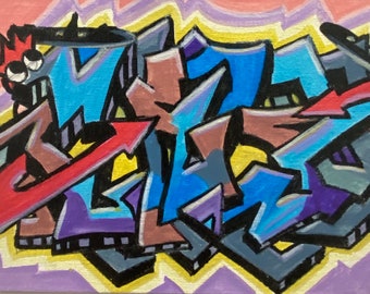 graffiti mini canvas