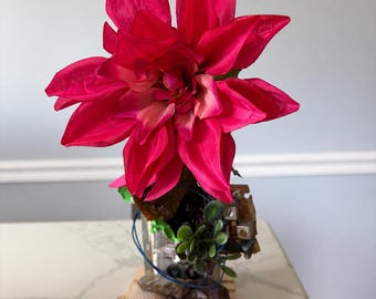 Beauty From the Wreckage | Upcycled Spray Can Flower Sculpture | Industrial Mixed Media Urban Art