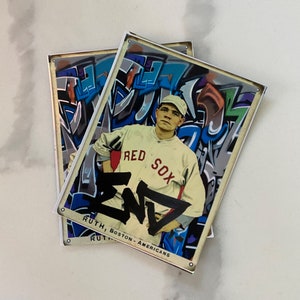 Babe Ruth Graffiti-inspirierte handgemachte Sport Karte 2 Pack.