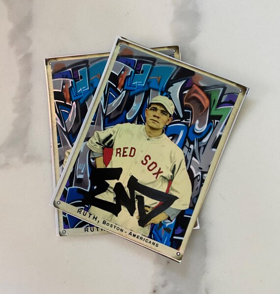 Handcrafted Babe Ruth Graffiti-inspired Holographic Sticker Pack (2 Pack) Street Art Baseball Card Style - Etsy Israel Handcrafted Babe Ruth Graffiti-inspired Holographic Sticker Pack (2 Pack) Street Art Baseball Card Style - Etsy Israel