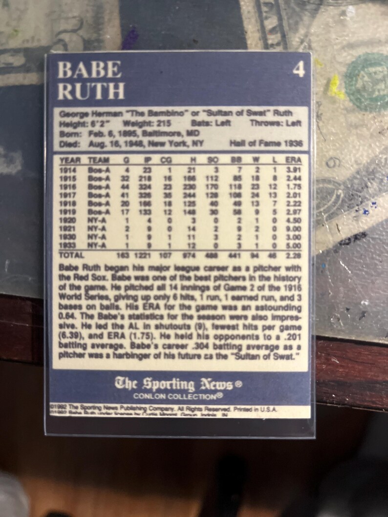 Handcrafted Babe Ruth Graffiti-inspired Holographic Sticker Pack (2 ...