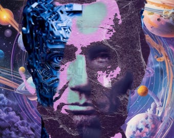 Cyber Lincoln: The Cosmic Rebirth” – Digital Art Download