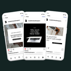 Melanin Bookkeeper Instagram Carousel Templates | Social Media Templates for Bookkeepers | Bookkeeper Templates | Tioga | Accounting