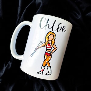 Custom Majorette Baton Twirling Uniform 15oz Ceramic Mug