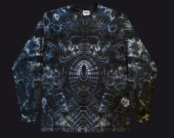 Dark Portal Long Sleeve Tie Dye Shirt - L Shaka Wear 7.5 oz. 100% Cotton Super Max Heavy